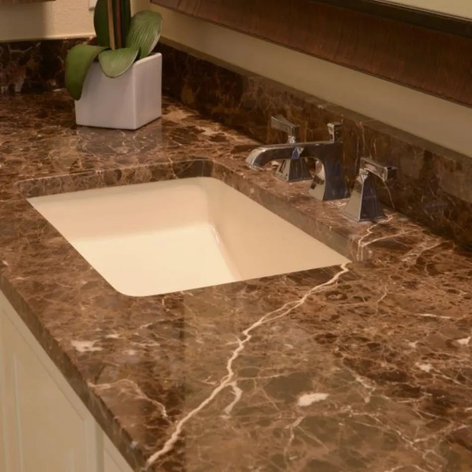 Natural stone countertop sealing in Massachusetts for kitchens and bathrooms to protect against spills, oils, and staining